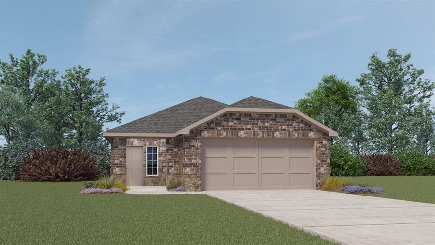 New Construction by DR Horton. This beautiful 1 story home offers 3 Bedrooms, 2 Bathrooms, 2 Car Garage, and Covered Patio. Energy efficient, and smart home features included.