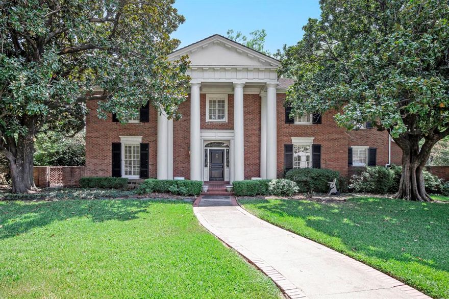 Nestled among towering trees on a large corner lot 100 x 170 in the heart of Highland Park, this architectural masterpiece embodies the pinnacle of luxury living. Designed by the architecture firm Booziotis & Company, this stunning residence offers comfort, sophistication & opportunity. Designer touches, exquisite finishes & timeless architectural elements welcome you. With over 5,200 sq ft of living space, meticulous craftsmanship & attention to detail define this residence. Boasting an abundance of living space, the home offers multiple living areas, sunroom, office, study, kitchen, formal dining room, upstairs den, 4 bedrooms, 4 baths & 2 half baths. Outside, the backyard is surrounded by large trees & opens to a spacious patio perfect for relaxing or entertaining. The long list of luxuries includes a sparkling pool, 2-car garage and greenhouse. Ideally situated at the intersection of Rheims and LaSalle in Highland Park, this stunning residence sets the standard for Dallas living.