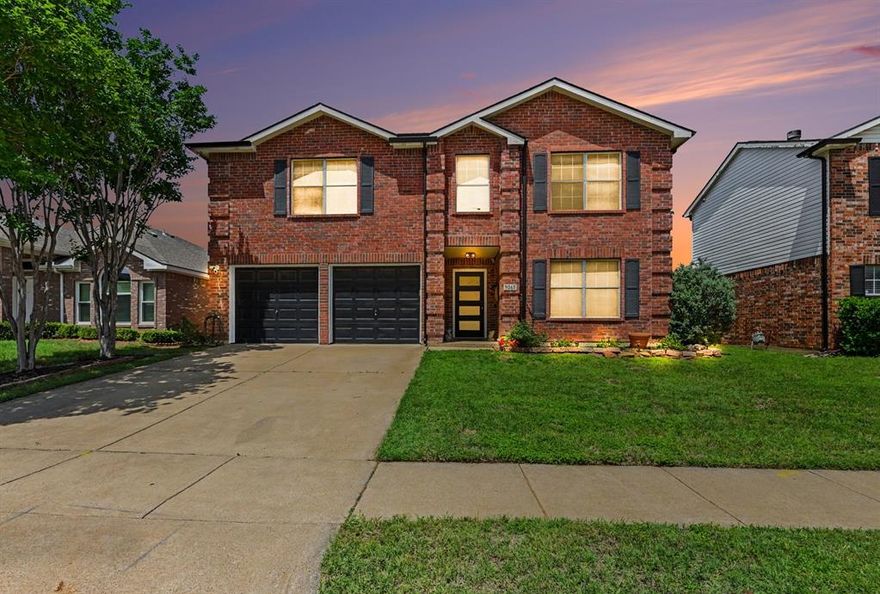 This spacious home offers more than meets the eye, featuring 4 oversized bedrooms along with abundant storage, three living areas, two dining spaces, and dual pantries to accommodate a variety of lifestyles. The main living area is a standout, highlighted by decorative marble stonework and a travertine hearth that creates a warm and inviting focal point. Conveniently located near shopping and dining, everything you need is just minutes away. The kitchen has been thoughtfully redesigned with new cabinetry, an island, and updated countertops, while the living area includes custom built-in cabinetry and a sleek floating cabinet beneath the TV. The primary bathroom has been enhanced with expanded cabinetry and improved functionality for everyday comfort. Step outside to enjoy a low-maintenance backyard with no grass to upkeep and a beautiful pool—perfect for relaxing or entertaining. Discounted rate options and no lender fee future refinancing may be available for qualified buyers of this home.