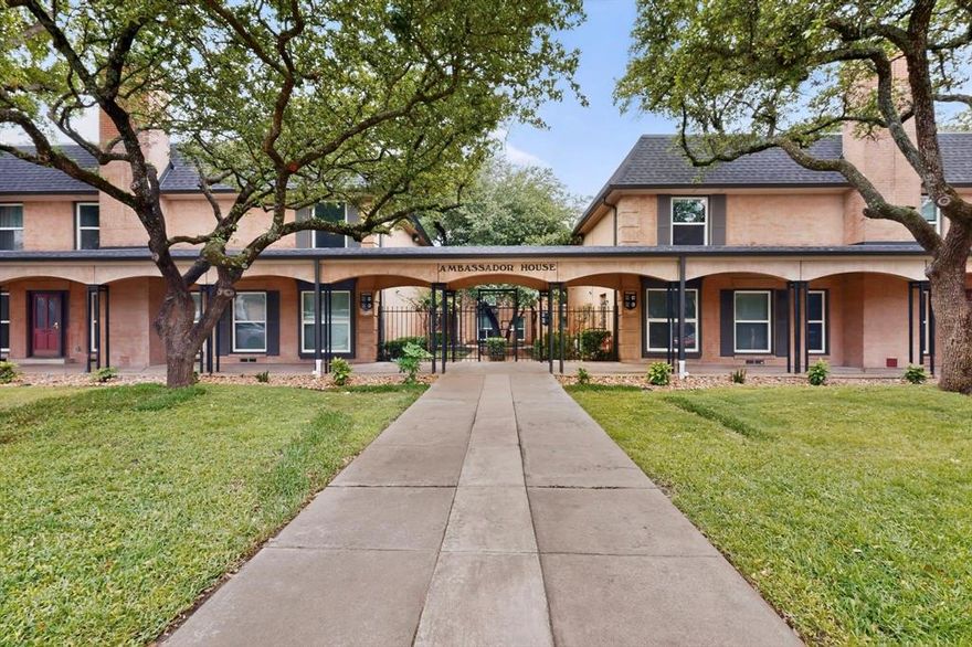 This spacious top-floor condo is competitively priced in a fantastic NE Dallas location! Offering an open-concept layout with great natural light, solid oak hardwood floors, plantation shutters, a gas fireplace & tons of storage space. Kitchen is complete with granite countertops, pantry & breakfast nook area with direct access to a second private entrance with a covered walkway leading to assigned covered parking. Large primary bedroom features two generously sized closets & an ensuite bath with a soaking tub. Second bedroom or bonus room that could be used as an office, media room or workout area—tons of possibilities! Remaining full bath is easily accessible from the second bedroom & main living areas. Plus, this unit is seconds away from the community pool where residents can enjoy outdoor seating & grilling. This gated community also provides secured parking, fully enclosed & covered by mature shade trees. HOA dues include ALL utilities—electric, water, trash, insurance—meaning predictable monthly ownership costs! Ideally located minutes from shopping & dining at NorthPark, neighborhood schools & parks, easy access to Preston Hollow, SMU & Downtown Dallas—this property offers low-maintenance living in one of the city's most convenient locations.