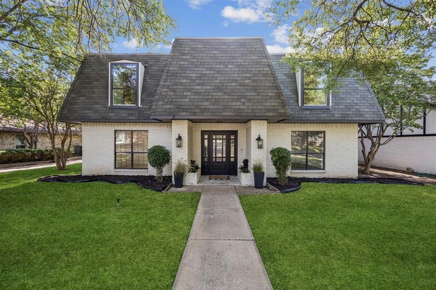 Beautifully reimagined French Provincial–inspired residence nestled in the heart of Lake Highlands, offering timeless charm paired with thoughtful modern updates. This fully remodeled 4-bedroom home is rich in character and designed for today’s lifestyle. The inviting kitchen serves as the heart of the home, flowing effortlessly into light-filled living spaces. An enclosed sunroom seamlessly integrates into the main living area, adding warmth, versatility, and additional square footage. This home is perfect for entertaining or everyday living. A newly added downstairs bedroom and full bath provide flexibility for guests or multigenerational living and a den in entry retains original wood flooring providing character and potential office space. Located within Dallas city limits and zoned to highly regarded Richardson ISD, this established, tree-lined community is known for its friendly atmosphere and convenient access to shopping, dining, major highways, and all that Dallas has to offer. A special opportunity to own a charming, fully updated home in one of Lake Highlands’ most desirable neighborhoods where classic style meets modern convenience! The home was recently taken through a full gut renovation, including all-new plumbing, foundation repair with warranty, and extensive structural and cosmetic updates throughout. Could this address be the one for you?