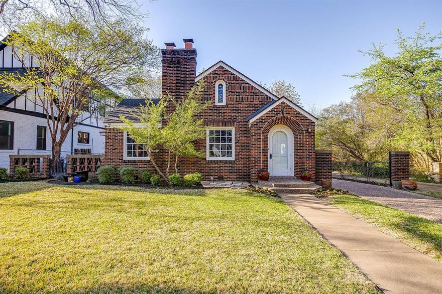 Charming brick Tudor home featuring 2 bedrooms and 2 baths in pristine condition. The original wood floors are beautifully maintained. The kitchen includes granite countertops and stainless steel appliances. Upgrades include a tankless water heater, Anderson windows, HVAC replaced in 2023, and a remodeled bathroom completed in 2025.  The roof features a radiant barrier, and the oversized rear-entry garage offers space for two cars plus a workshop. The enclosed sunroom is currently used as a walk-in closet but could easily serve as an office or exercise room.  Come see all that this beautiful historic home has to offer on one of the best streets in Berkeley.
