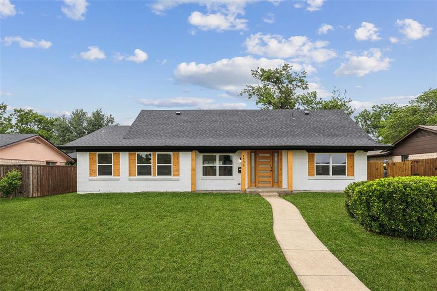 Welcome Home to Modern Comfort and Style in Richardson! Imagine pulling into a quiet street in the heart of Richardson, where a beautifully updated white brick home with warm light wood accents instantly catches your eye. It’s the perfect blend of charm and modern design—and it's completely move-in ready. Step through the front door and be greeted by a bright, airy space that feels like home from the very first moment. Just off the entry, the spacious formal living room invites you to settle in, and as you take one step down, the sunken family room reveals itself—with a bold black and white stone fireplace that commands attention. The custom tile flooring and open layout make this the perfect space for cozy nights or lively gatherings. The heart of the home, the kitchen, truly sparkles. Featuring a stunning waterfall island, an electric cooktop with sleek vent hood, and an abundance of cabinetry, it’s a space designed for both beauty and functionality. Whether you're cooking for two or entertaining a crowd, this kitchen rises to the occasion. Just off to the side, the sunny breakfast nook is the ideal spot for morning coffee or casual meals. The primary suite is a private retreat, spacious and serene. The en-suite bath feels like a luxury spa—with dual sinks, a framed mirror, a double shower, a soaking garden tub, and a generous walk-in closet. The secondary bedrooms are just as impressive—nicely sized with plenty of natural light and room to grow, work, or relax. The large backyard offers a generous patio, perfect for weekend BBQs, outdoor dining, or simply enjoying a quiet evening under the stars. And with a rear two-car garage, convenience and curb appeal go hand in hand. This turnkey home is fully renovated, thoughtfully designed, and perfectly located! All that’s missing is you.