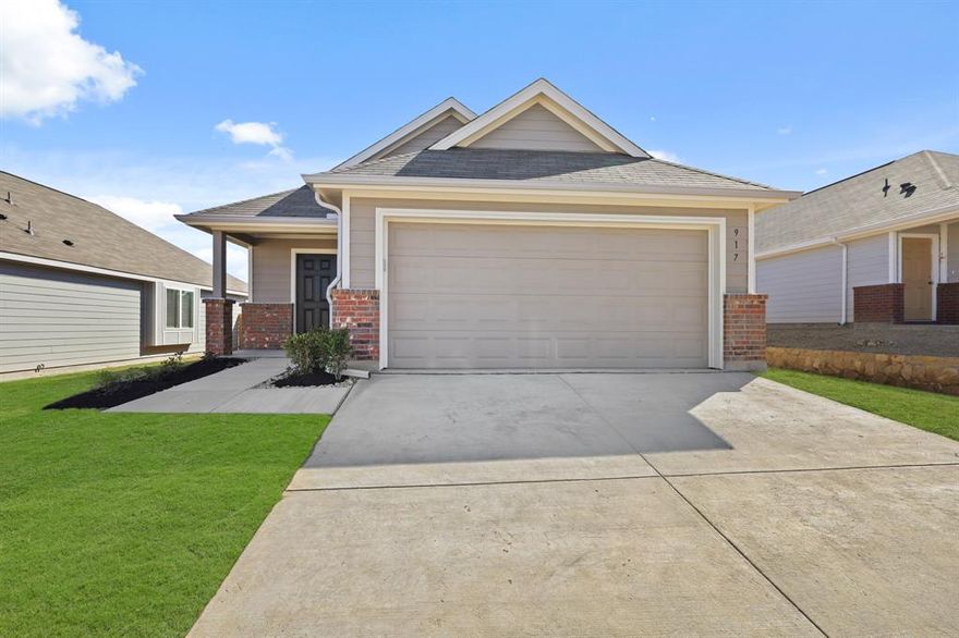 Welcome to The Retreat at Fossil Creek, one of Legend's newest communities in Fort Worth, TX! The Pinewood floor plan is a charming 1-story home with 3 bedrooms, 2 bathrooms, and a 2-car garage! This home has it all, including privacy blinds and vinyl plank flooring throughout the common areas! The gourmet kitchen is sure to please with a large bar top overlooking the dining and family rooms, 42” cabinets, granite countertops, and stainless-steel appliances! Retreat to the Owner’s Suite featuring granite countertops, an oversized shower, a spacious walk-in closet, and a tray ceiling for some dramatic flair! Enjoy the great outdoors with a sprinkler system and a covered patio! Don’t miss your opportunity to call The Retreat at Fossil Creek home, schedule a visit today!