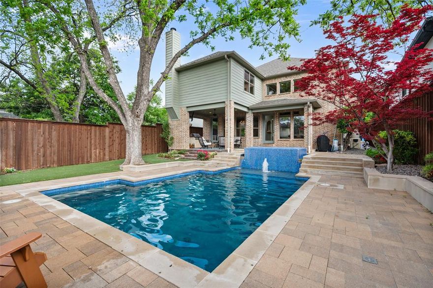 Custom Home with Resort-Style Pool Across from Tietze Park. This exceptional custom home is defined by its private, resort-style backyard—featuring a heated pool and spa, outdoor fireplace, built-in grill, and covered patio with a 70” TV—creating an unmatched setting for entertaining and everyday living. Located directly across from Tietze Park in the heart of Lakewood Heights, this 4-bedroom, 3.5-bath home offers the perfect blend of luxury, space, and walkable lifestyle just steps from Lower Greenville. Inside, the home is thoughtfully designed with three spacious living areas, a private office, hand-scraped hardwood floors, plantation shutters, custom finishes, and whole-home surround sound. Built for entertaining, enjoy a climate-controlled wine cellar, two wet bars, a dedicated media room with a 100” screen, and a game room complete with pool table and arcade games. A rare opportunity to own a true lifestyle property in one of Dallas’ most desirable neighborhoods.