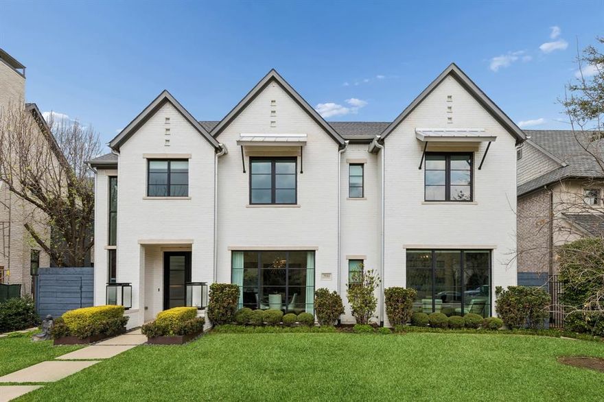 Stunning transitional home in prestigious Highland Park ISD, ideally located within walking distance to the exceptional restaurants and shopping of Preston Center. Constructed by James Davis of Canterbury Homes. This beautifully designed home features 5 spacious bedrooms, each with ensuite baths, along with a private study, two inviting living areas, and a large game room perfect for entertaining.

The chef’s kitchen is a true showstopper, outfitted with premium Sub-Zero and Wolf appliances and complemented by a well-appointed butler’s pantry providing additional storage and prep space.

The luxurious primary suite offers a peaceful retreat with a cozy sitting area and custom built-ins. The spa-like primary bath and expansive custom closet feature beautiful woodwork and high-end cabinetry.

Designed for effortless indoor-outdoor living, the backyard is an entertainer’s dream. The covered patio includes drop-down mosquito screens, an outdoor kitchen and TV, all overlooking the sparkling pool and spa with dramatic fire features. Additional highlights include a turfed backyard, three-car garage, and rolling privacy gate.

An exceptional home offering luxury, comfort, and an unbeatable location—this is truly a must-see.