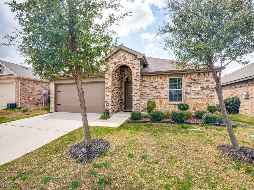 Stunning open-concept home, blending contemporary design with timeless neutral finishes — creating a space that is as stylish as it is livable. With 4 spacious bedrooms and 2 full bathrooms, there is plenty of room for the whole family. Step inside and immediately feel the difference an open floor plan makes. The kitchen, living, and dining areas flow seamlessly together, filling the home with natural light and creating the perfect environment for everyday family moments and effortless entertaining. The kitchen features gleaming granite countertops, a generous kitchen island ideal for casual meals or hosting guests, and a double basin sink that makes cleanup a breeze. The modern, neutral aesthetic throughout the home provides a fresh and  versatile canvas — move right in or add your personal touches with ease. Outside, the backyard offers a blank canvas ready to become your very own outdoor summer oasis. The neighborhood truly sets this home apart. Enjoy resort-style living with access to a sparkling community pool, a nearby park, trails and walking paths, and an abundance of amenities designed for year-round fun and connection. This is more than a house — it's the lifestyle you've been looking for. Whether you envision a weekend barbecue retreat, a garden escape, or a play area for the kids, this home is ready for your vision. Come and make it your own!