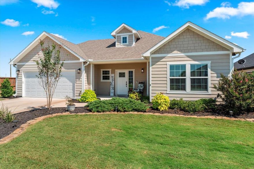 Discover a warm and inviting charmer that genuinely feels like home sweet home. This recently built gem at 102 Wesson St. offers the perfect blend of comfort, convenience, and modern style. Nestled in the friendly community of Gun Barrel City, this home is just minutes from the scenic Cedar Creek Lake and Purtis Creek State Park, making it an ideal choice for anyone who wants to stay active. Step inside this former model home and experience the benefits of newer construction, including energy-efficient spray foam insulation and an insulated garage door for year-round comfort. The open-concept floor plan creates a spacious atmosphere, perfect for relaxing or entertaining guests. The beautiful kitchen is a cook’s haven with its double oven, stainless steel appliances, quartz countertops, large island, and expansive walk-in pantry. The primary bathroom boasts a roomy walk-in shower, convenient double sinks, and a deep soaker tub. Enjoy the peace of mind that comes with a low-maintenance yard, giving you more time to explore the outdoors and less time on upkeep.  The welcoming neighborhood offers a sense of community, while the affordable price makes it accessible for those ready to start their next chapter. Whether relaxing at home, enjoying nearby parks, or spending time at the lake, this versatile property is ready to meet your needs. Take one look inside 102 Wesson St. and you will fall in love with this home.