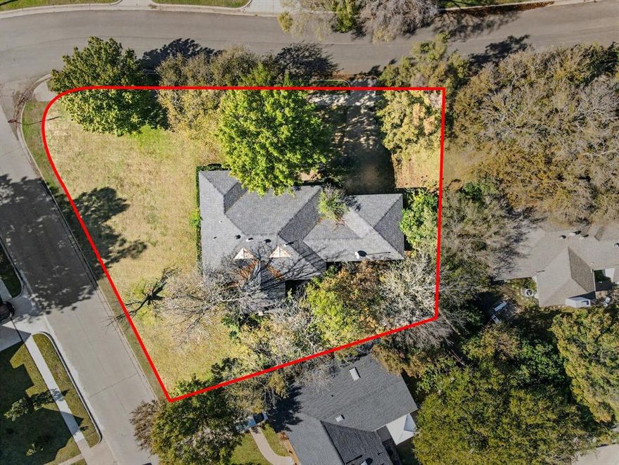 Situated on an expansive corner lot, this property presents a rare opportunity near the highly sought-after Preston Hollow area. The oversized lot offers exceptional width and depth, providing ample flexibility for redevelopment or future customization. Surrounded by substantial new construction, the property is ideally positioned within an established neighborhood undergoing significant revitalization.

The location offers convenient access to Love Field Airport, NorthPark Center, the Medical District, Preston Hollow Village, Bachman Lake Park, private schools, dining, and major commuter routes, while remaining tucked away on a quiet residential street with mature trees.

Whether utilized as a teardown or reimagined to suit individual needs, this property offers a prime combination of lot size, location, and long-term potential in one of Dallas’ most desirable corridors.  MLS Info is Reliable but Not Guaranteed, Buyer to Verify.