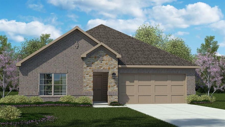 D.R. Horton America's Builder since 2002 is excited to serve as your new home builder in Vista Park, a fabulous unique master planned community in Decatur and Decatur ISD! Newly designed Homes to suit the needs of the most discerning Buyers. Beautiful Single Story 4 bedroom Natchez Floorplan-Elevation G, estimated Summer Completion! Modern open concept with large Chef's Kitchen, Quartz Countertops, Ceramic Tile Backsplash, Island, stainless steel Appliances, Gas Range and walk in Pantry. Bright Dining area, spacious Living and luxurious main Bedroom with a 5 foot oversized shower and walk-in Closet. Extended RevWood flooring at Entry, Hall and Wet areas plus Home is Connected Smart Home Technology. Quartz vanities in both full Baths. Covered back Patio, partial guttering, 6-foot privacy fenced Backyard, Landscaping Package, Full Sprinkler System and more! Situated conveniently near Highway 287 and Highway 380, Vista Park provides easy access to key roads, making it ideal for commuting and exploring the surrounding areas.