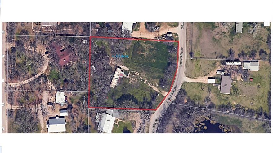 1.08 unrestricted acres of land close to Burleson. Mobile homes are allowed. NO HOA, NO CITY TAXES.  Live the country life close to the city  of Fort Worth and Burleson and close to HWY 35. Selling AS IS for land value.