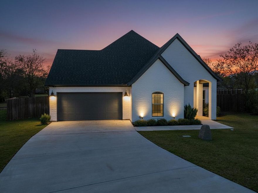 Check out this Greg Davis energy-efficient home, custom-built home by Capstone Homes nestled on a quiet cul-de-sac in a desirable neighborhood. This versatile floor plan offers the option of 4 bedrooms and a bonus room or 3 bedrooms plus a dedicated office and game room, making it ideal for a variety of lifestyles. Inside, you'll find concrete-stained floors, custom cabinetry, granite countertops, and elegant crown molding, with carpeted bedrooms for added comfort.

The kitchen is designed for both form and function, featuring stainless steel appliances, a separate cooktop and wall oven, and plenty of prep space—perfect for any home chef. The home was built with energy efficiency in mind, including full spray foam insulation, high-efficiency HVAC with a heat pump, and an insulated garage door, helping to maintain comfort year-round while keeping energy costs low.

Step outside to a spacious, oversized backyard with a covered patio, ideal for outdoor entertaining, weekend BBQs, or simply relaxing under the Texas sky. The oversized backyard has opportunity for gardening, chickens, a swimming pool & no HOA restrictions.

Situated just minutes from Benbrook Lake, outdoor enthusiasts can enjoy boating, fishing, hiking, and camping nearby. The home also provides easy access to Chisholm Trail Parkway, offering a quick commute to downtown Fort Worth, Clearfork, and major shopping, dining, and entertainment districts. Enjoy local parks, golf courses, and the charm of nearby Benbrook and Aledo, all while coming home to the quiet comfort of Loar Court. This move-in-ready home combines smart design, thoughtful features, and an unbeatable location—don’t miss it!