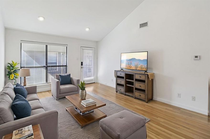 Fully renovated in 2022 and in a location that is hard to beat, this 2-bedroom, 2-bath condo has the kind of feel that makes you want to stay awhile. Tall ceilings and great natural light make the space feel open and airy, and the updated finishes give it a clean, fresh look without feeling cold. The layout works well for everyday living, whether you are hosting friends for dinner or just enjoying a quiet night at home. The kitchen and living areas connect nicely, and the private balcony gives you an easy spot for coffee in the morning or a little fresh air in the evening. Washer, dryer, and refrigerator are included, which makes move-in much easier. You also get two covered parking spaces, a big plus in this area. The community adds even more to love with a pool, spa, and grilling areas that make weekends feel a little more fun. HOA monthly dues cover gas, water, common area insurance, and common area maintenance, which helps simplify monthly expenses. And the location really delivers. You are just minutes from SMU and Highland Park, walking distance to Central Market, zoned to great schools, and have quick access to Highway 75 for getting around Dallas. This is the kind of home that checks the practical boxes and still has personality.