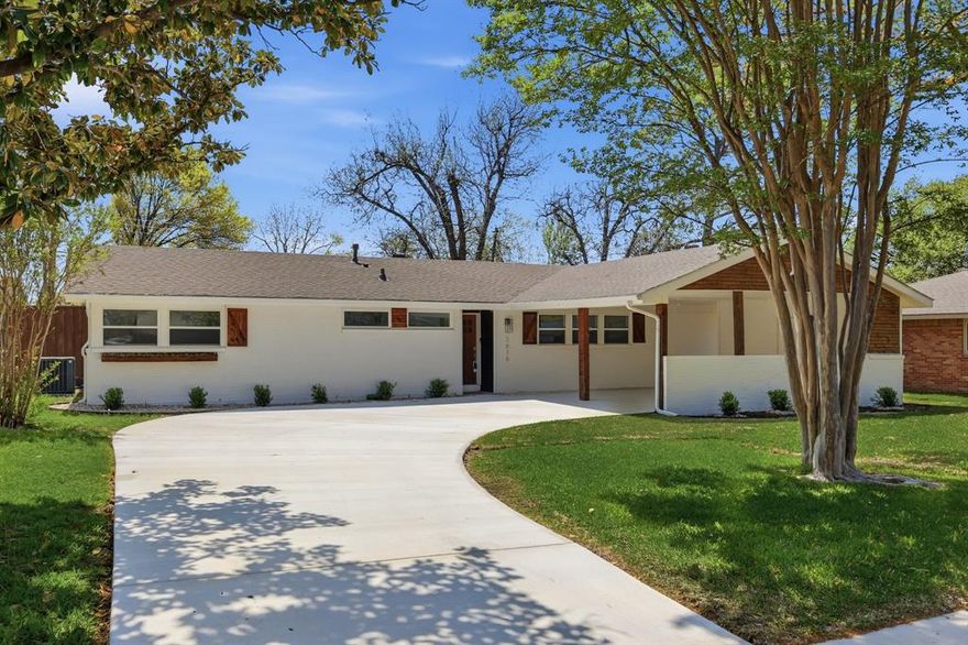 Located in one of North Dallas most desirable & established neighborhoods, minutes from the prestigious Private School Corridor. This is not merely a renovated residence, it is a complete transformation, showcasing a stunning blend of timeless design, custom sophistication, & modern functionality. Thoughtfully updated from top to bottom, the home offers a clean, cohesive aesthetic & a layout designed for today’s lifestyle. Upon entry, soaring ceilings & abundant natural light create an immediate sense of openness. Expansive living spaces feature wide sightlines & effortless flow, ideal for everyday living & entertaining. Every detail has been carefully selected to create a refined yet comfortable environment with quality craftsmanship throughout. The kitchen serves as the centerpiece, showcasing quartz countertops, custom cabinetry, a white oak island & brand-new upgraded appliances. Designed for both style & practicality, the space offers ample storage, generous prep areas & seamless connection to the main living & dining spaces. Large sliding glass doors extend the interior outdoors to a private backyard retreat complete with a pool, pergola & spacious patio with grill area & separate bath. Whether hosting gatherings or enjoying quiet evenings at home, the outdoor setting provides flexibility & privacy. The versatile floor plan includes the option for dual primary suites, ideal for multigenerational living or guest accommodations. Additional upgrades include solid-core interior doors, high-quality LVP flooring, designer lighting, foam insulation & a tankless water heater, enhancing comfort & efficiency. Positioned near walking trails, major highways, shopping, dining & Love Field Airport, location offers exceptional convenience. Surrounded by continued redevelopment & luxury properties, this move-in-ready home presents a rare opportunity to own in a high-demand North Dallas corridor, offering long-term value, thoughtful design & enduring appeal in a prime setting.