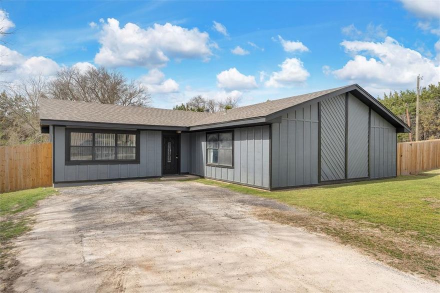 This charming 4-bedroom, 2-bath home, is conveniently located just minutes from beautiful Lake Whitney. Sitting on a spacious .26-acre corner lot in a quiet, friendly neighborhood. With 1,520 sq. ft. of living space, this home offers an open floor plan, a bright eat-in kitchen, and large bedrooms—plenty of room for family and guests! The spacious fourth bedroom could be a great flex room—perfect as a playroom, office, or family room with a huge walk-in closet. Step outside to enjoy the expansive backyard, complete with a deck and a brand-new privacy fencing (installed 2024), perfect for summer BBQs, relaxing evenings, or letting pets roam freely. Major updates include a new roof (2023) and fresh exterior paint that promises a modern look and feel. Motivated sellers—don’t miss this one! Schedule a showing today!