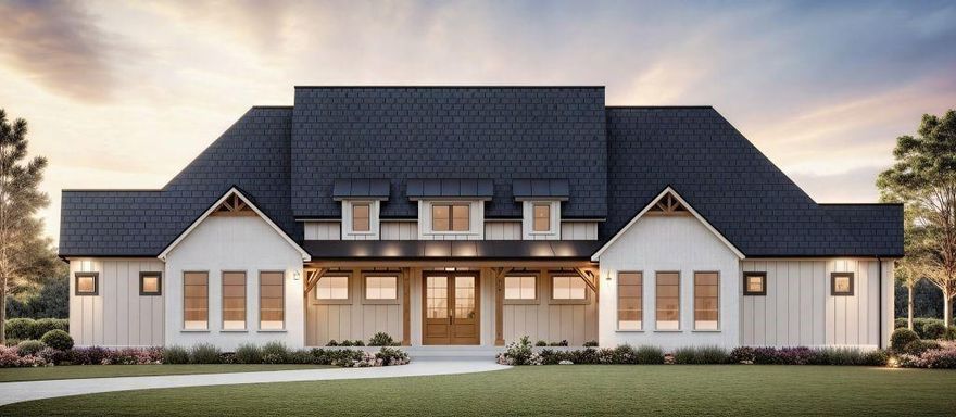 New Construction ready December-January : Beautiful Modern Farmhouse in the stunning community of Bella Flora Bela Crossing featuring gorgeous custom built homes on 1 acre lots. This 3705 sqft custom home boasts 5423sqft under roof, has 4 bedrooms with 4 on suite bathrooms, a cinema, office, vaulted ceilings in the family, dining, owners, bedrooms, fireplace, multiple ceiling beams, large format tiling on all walls in the owners bathroom, oversized front and back covered patios for hosting the perfect outdoor grill, oversized 3 car garage and huge back yard. Just a short drive to down town Fort Worth. Built by Ridgeland Homes