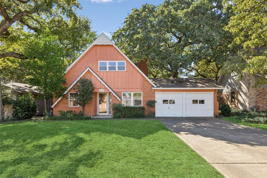 Bring your imagination to this charming 3-bedroom, 2-bath home offering 1,411 square feet of potential! Great for multi-generational living or guest with 2 bedrooms and a full bath uptairs and one bedroom with full bath downstairs, creating a perfect separation between living and private spaces. Enjoy two inviting living areas, a formal dining room, and a lush backyard ideal for relaxing or entertaining. The home also features a two-car garage and sits in a prime location with easy access to I-30—just minutes from shopping, dining, and the scenic trails and playgrounds of Randol Mill Park.*Buyers financing fell through, no fault to property*