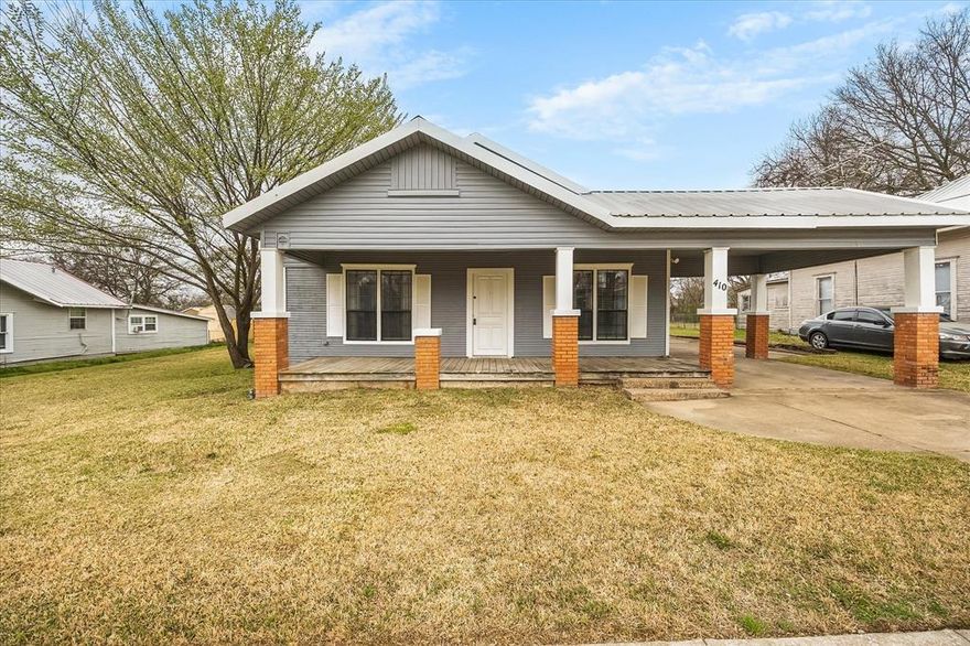 Step into space, character, and opportunity in Wolfe City, Texas. This affordable home with generous square footage offers the charm of a 1950s-built property while featuring several important updates that provide peace of mind for today’s buyers. Many of the original features remain, preserving the timeless character that makes older homes so special. At the same time, major improvements have already been completed, including updated electrical (3 years ago), a durable metal roof, regularly serviced central heat and air, and fresh exterior paint completed just 6 months ago. Inside, the floorplan offers room to grow and adapt to any lifestyle. You'll find a dedicated office, a spacious eat-in kitchen perfect for gathering, and flexible living spaces that can easily accommodate work-from-home needs, hobbies, or additional living areas. Outside, the property continues to impress with a fenced yard and a large workshop with electricity, ideal for projects, storage, or small business use. Located in the charming small town of Wolfe City, known for its welcoming community and highly regarded school district, this property offers small-town living while still being within driving distance of larger nearby cities. With a little imagination, this property could become a beautifully restored vintage home full of historic charm. Whether you're a first-time buyer, investor, or someone who appreciates the character of older homes, 410 S Preston presents a rare opportunity to create something truly special.