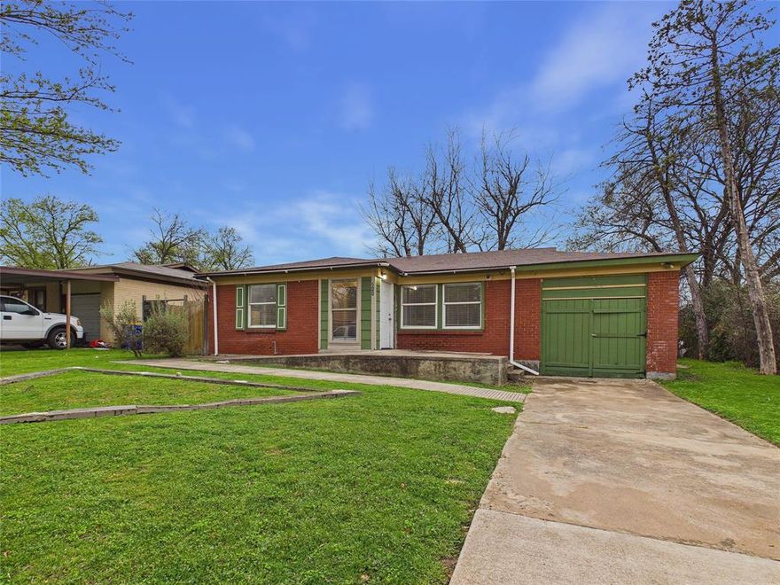 Single story home located in an established neighborhood in White Settlement. This brick home offers approximately 1,523 square feet of living space on a 7,466 square foot lot with a functional layout that includes a living area, kitchen, and dining space.

The property sits in a convenient location just west of Fort Worth with quick access to major routes including Loop 820 and I-30, making commuting to downtown Fort Worth, Lockheed Martin, and the surrounding employment centers straightforward. Nearby retail, grocery stores, parks, and local dining options are all within a short drive, adding everyday convenience for residents.