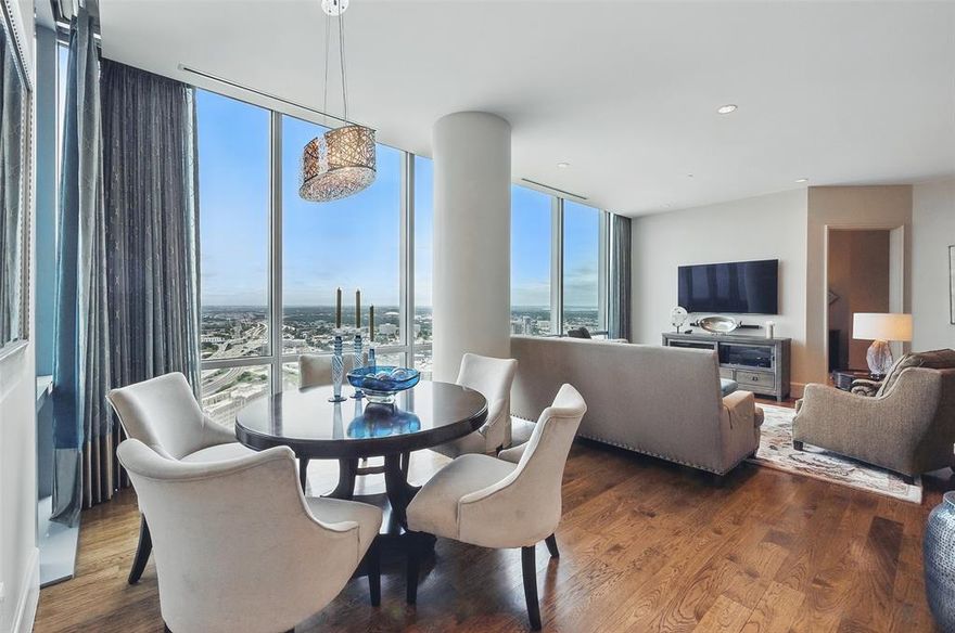 Ready to lease a fully furnished home where you can walk out your door and straight into the magic of downtown’s holiday festivities? This sophisticated 2-bedroom, 2-bath furnished residence at The Omni Residences offers breathtaking skyline views through floor-to-ceiling windows, creating a bright, elegant, and inviting retreat. Interior Features: Electric shades in the living areas and both bedrooms, Primary suite with custom walk-in closet, spa-inspired ensuite, and dedicated HVAC system, In-unit washer & dryer, Smoke-free unit and balcony, Secure underground parking with easy access to the unit and amenities. World-Class Omni Amenities: Resort-style pool, State-of-the-art fitness center, 24-hour concierge, Valet service, Resident lounge, Exclusive access to hotel services. Live in luxury at the heart of downtown Fort Worth—where elegance, convenience, and holiday magic meet.