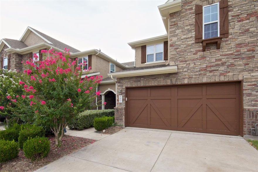 Stunning townhome offers a spacious and modern living experience with 2 bedrooms and 2.5 bathrooms. The open floor plan is perfect for entertaining guests or simply enjoying a quiet evening at home. The kitchen features elegant granite countertops, providing a sleek and stylish space for preparing meals. Hardwood flooring adds a touch of luxury to downstairs living space. Step outside onto the covered patio and enjoy the fresh air and serene surroundings. Need extra space? No problem! This townhome also offers additional storage, ensuring that you have plenty of room for all your belongings. As a resident of Cascades you'll have access to fantastic community amenities, including a refreshing pool where you can cool off on hot summer days. The club house is the perfect place to gather with friends and neighbors for social events or simply relax and unwind. With its prime location in The Colony, you'll have easy access to shopping, dining, and entertainment options.