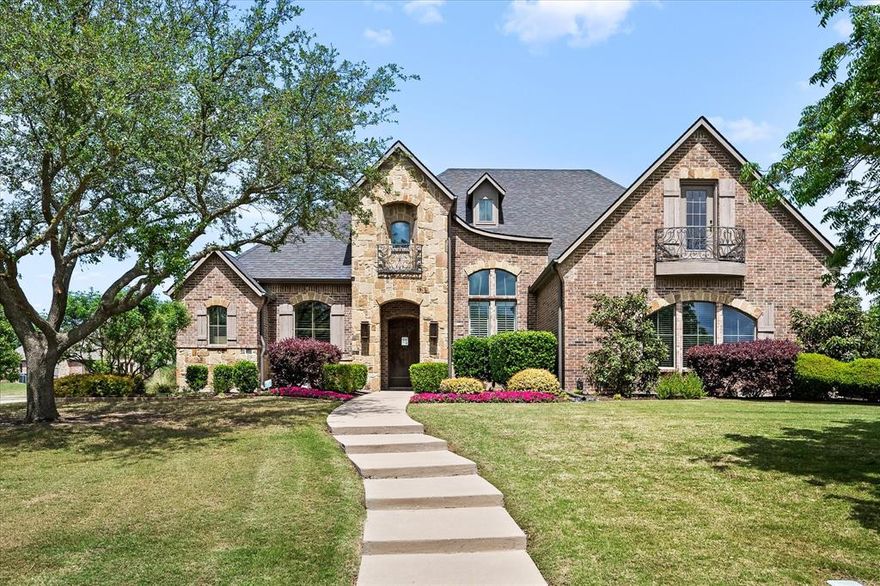 Nestled in one of Heath’s most established and sought after neighborhoods, this stunning estate at 1 Kensington Drive offers a refined blend of elegance, space, and privacy. Situated on a beautifully landscaped lot with mature trees, the home delivers timeless curb appeal and a quiet, serene setting. Inside, a thoughtfully designed layout features expansive living areas, abundant natural light, and quality finishes throughout. The kitchen supports both daily living and entertaining with ample cabinetry, generous counter space, and seamless flow into the main living areas. The primary suite offers a private retreat with a well appointed bath and generous closet space, while secondary bedrooms provide flexibility for guests, family, or office use. The backyard is built for entertaining with a full outdoor kitchen including a built in gas grill, Big Green Egg, two refrigerators, and a fireplace anchoring the living space. Located minutes from Lake Ray Hubbard, Rockwall ISD schools, dining, and shopping, this home delivers a complete Heath lifestyle experience.