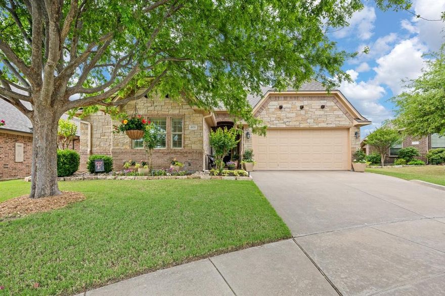 Welcome to a truly one-of-a-kind home that perfectly blends space, style, and functionality. Immaculately maintained and thoughtfully designed, this 4-bedroom, 4.5-bathroom residence offers an exceptional layout with soaring ceilings, abundant natural light, and custom features throughout.

At the heart of the home, you’ll find a stunning, oversized kitchen.  Tons of cabinets, double ovens, gas range, granite counters, a large island and a layout that makes cooking, gathering, and entertaining effortless.

Each bedroom features its own private bathroom and spacious closet, offering comfort and flexibility for guests or multi-generational living. The primary suite is a true retreat, complete with a charming built-in office nook—perfect for working from home or staying organized. And the primary bathroom doesn't disappoint with its double vanity, walk-in double shower with dual shower heads and massive closet.

Upstairs, a huge game room and private fourth bedroom with full bath create the ideal space for entertaining, hosting, or a secluded guest getaway, while the remaining bedrooms are conveniently located on the main level.

Storage is abundant throughout the home, ensuring everything has its place.

Outside, you’ll fall in love with the incredible curb appeal and beautifully landscaped front and backyard with covered patio, perfect for relaxing or entertaining. The backyard shed provides extra storage space.

Nestled on a quiet cul-de-sac in a highly desirable location, this home is within walking distance to the elementary school, neighborhood parks, scenic walking trails, and community pool. Enjoy easy access to shopping, dining, entertainment, and a quick commute to Fort Worth.

Homes like this rarely come along—don’t miss your opportunity to make it yours.
