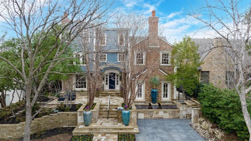 Perfectly situated in the coveted, exclusive Turtle Creek Park neighborhood, this exceptional home exudes charm, architectural details, custom millwork, Honduran mahogany, cherry wood, designer wallpapers, sophisticated appointments, and an abundance of natural light. Elegant formals, casual living spaces, a sun filled chefs’ kitchen, 5 distinctive bedrooms w ensuite baths, library, game room, study and an awe-inspiring basement, which hosts a 15-foot wine room with storage for 2000 bottles, a wet bar, tasting and safe room are quite the respite. Step outside for an additional living experience with a pool, spa, covered pergola, kitchen, smoker, fireplace, cabana with full bath, dry sauna, laundry, and guest quarters. Framed by the Katy Trail and Turtle Creek this property is a unique combination of urban living, nature, and exquisite design. A rare opportunity to own in one of Dallas' finest neighborhoods. Close proximity to Katy Trail, Oak Lawn, HP Village and Knox Henderson.