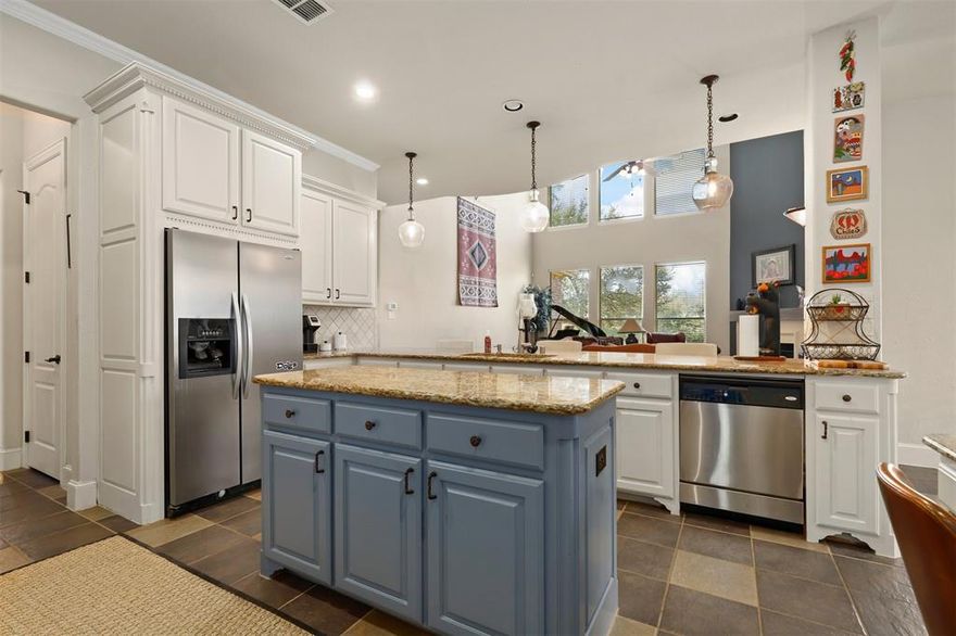 Located in the Sierra section of Lantana Texas in Denton County & zoned to Denton ISD, this 4 bedroom, 3 full bathroom & 1 half bathroom home offers approximately 4,325 square feet of two story living positioned along the 14th tee of the Lantana golf course. The location provides convenient access to Interstate 35E, while remaining close to Denton, Flower Mound, Medical City Argyle. 

Buyers exploring homes in Lantana Texas may appreciate the balance of established neighborhood living with access to community amenities including pools, tennis courts & pickleball courts.  

If you are searching for golf course homes in Lantana Texas within Denton ISD, the layout offers defined living spaces that connect efficiently, supporting both everyday living & entertaining. 

The kitchen anchors the main level with granite countertops, updated cabinetry, electric oven & gas utilities, providing functionality for daily use. 

The primary suite includes a sitting area & ensuite bath with separate vanities, garden tub & walk-in closet, creating a comfortable private retreat. 

Interior finishes include a combination of hardwood, tile & carpet flooring, offering durability across main living areas. 

A standout feature includes the golf course positioning along the 14th tee, delivering open views & a unique setting within the Sierra section, where only a limited number of this floor plan exist. 

Recent updates include a roof replaced in Oct 2025 & 2 gas water heaters replaced in 2025, along with dual electric AC units & two gas heating systems for zoned climate control. 

Outdoor living includes a side patio with pergola, rear patio with privacy fencing & full sprinkler coverage, maximizing usability of the outdoor space. 

Storage & parking include a 3 car attached garage, supporting both functionality & additional storage needs. 

This property offers a strong combination of golf course setting, functional layout & positioning within the Lantana Texas market.