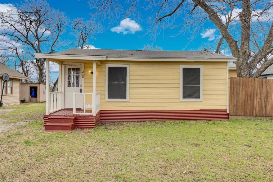 SEEKING A LOW MAINTENANCE PROPERTY??  This 1 bedroom and 1 bath home in downtown Burleson offers 600 square feet of comfortable living space.  Freshly painted and featuring refurbished hardwood floors, this property includes a welcoming living room, an eat in kitchen, and an extra utility room off of the bedroom perfect for a washer and dryer. Ideal for a first time homebuyer who wants to invest in real estate, or someone seeking a low maintenance property with great potential. A wonderful opportunity to own a cozy home in a convenient location.  Stop by and take a look!
Title has been opened with Designated Title.