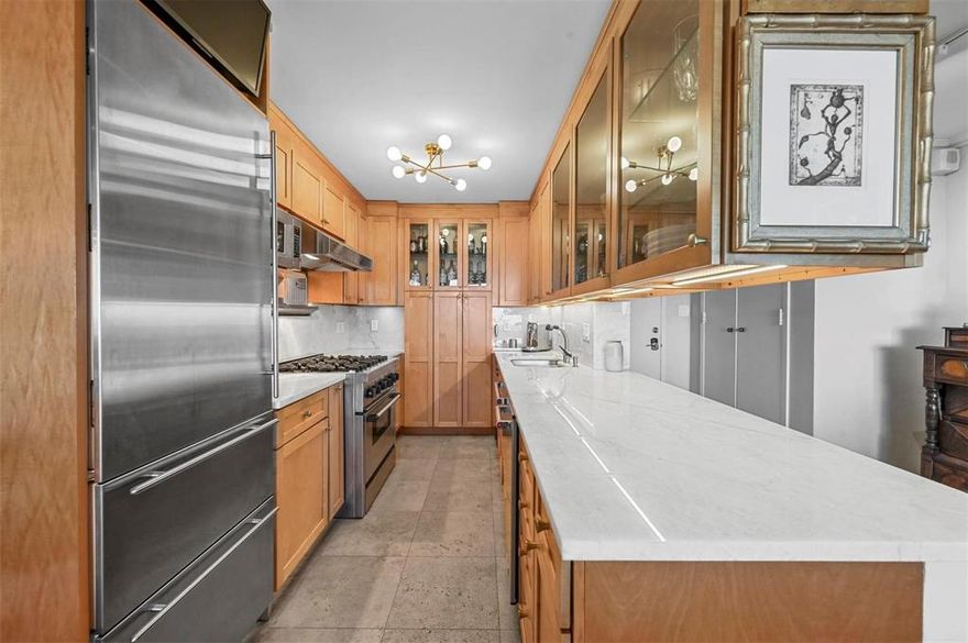 Vacant ready to move in beautifully redesigned 2bedroom, that the office or 2nd living room can be a 3rd bedroom if needed, 2 bathroom luxurious condo in the highly sought after Twenty-One Turtle Creek Condominiums. Spanning 1,337 sq. ft., this sophisticated residence has been meticulously updated by a professional interior designer, offering a harmonious blend of style and comfort. The home features stunning limestone floors throughout the common areas, complementing the exquisite marble finishes in the bathrooms. The gourmet kitchen is a chef's dream, boasting custom cabinetry, quartzite countertops, and top of the line Thermador stainless steel appliances, including a built-in refrigerator, microwave, gas stove, double sink, and a commercial grade vent hood. A breakfast bar completes the perfect space for casual dining. The spacious master bedroom includes a luxurious ensuite bathroom and a walk-in closet designed by California Closets, offering ample storage and organization. Elegant crown molding adorns every room, enhanced by decorative lighting that creates a welcoming ambiance throughout the home. The unit also boasts a large personal balcony, facing Highland Park. Home offers natural light to flood the living space while offering a perfect spot for relaxing or entertaining. Not to mention the building amenities including 24-hour concierge, Valet and large fitness center, common sitting area, outdoor pool, library, secure access & parking and so much more! This condo offers the perfect balance of modern luxury and convenience to Katy trail and Tom Thumb. Don’t miss the opportunity to call this exceptional property your new home!