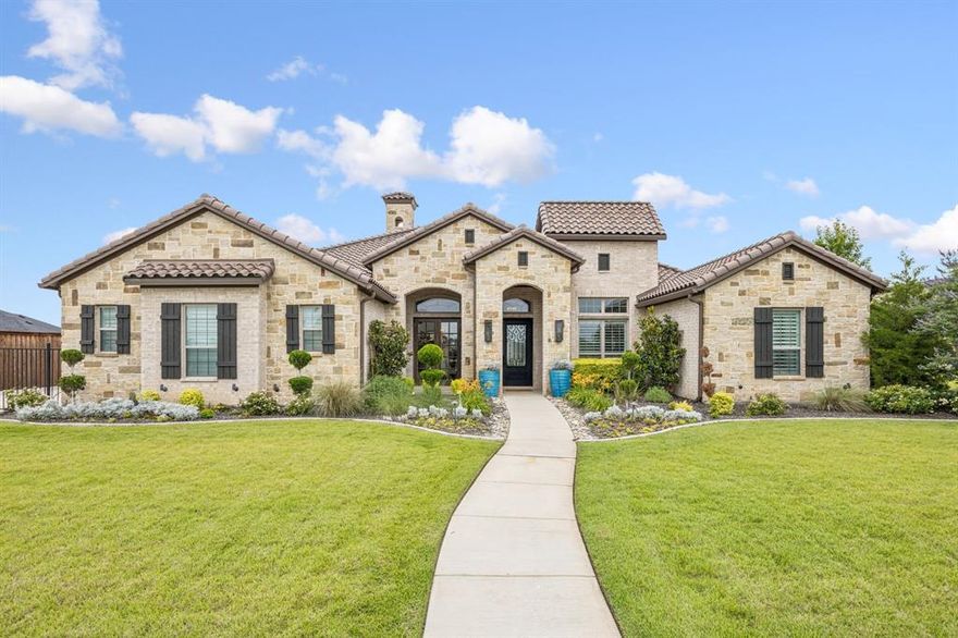 Welcome to 508 Myrtle Court, located in the highly desirable Trails at Bear Creek neighborhood in Keller. Nestled just off scenic walking trails and minutes from Keller Pointe, the dog park, natatorium, and year-round city events—this home offers the ultimate in location and lifestyle.
This impressive 6-bedroom, 6-bathroom home features a highly functional layout with all but one bed and bath on the first floor. Each bedroom has its own dedicated bath, offering comfort and privacy for family and guests alike. The spacious primary suite is a true retreat with a beautiful spa-like bath and a massive walk-in closet. A second primary suite upstairs includes a private balcony with peaceful views of the backyard.
The light-filled open layout includes a dedicated study with closet and a formal dining area perfect for gatherings. The gourmet kitchen features a built-in refrigerator, Thermador appliances, adding to the list is a wine grotto with wine fridge and iron door.
Designed for entertaining, the home centers around a resort-style backyard oasis with a sparkling oversized pool, relaxing hot tub, gas fire feature, travertine decking, putting green, and luxurious outdoor living space equipped with Bull appliances, a built-in Primo ceramic grill, and electric patio shades. Accordion-style doors create seamless indoor-outdoor flow, while custom landscaping provides beauty and privacy.
Additional highlights include a first-floor media room and game room with bar and beverage fridge, 4-car garage, gated driveway with extra parking, and premium finishes throughout.
An entertainer’s dream in one of Keller’s most sought-after communities—this home has it all! Truly a must see!