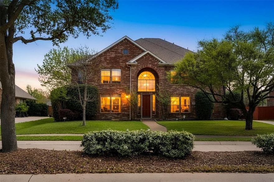 WOW! Welcome to Waterview's gated golf course community. This gorgeous and updated 5 bedroom gem in Rowlett is turnkey ready for your picky buyers! Not only the spacious and sprawling primary suite, but each bedroom has its own walk in closet. The chefs kitchen boasts a walk in pantry, double ovens, and a Bosch dishwasher. Lovely new hardwood floors flow through this open and practical floor plan. Two Ecobee wifi thermostats keep you comfortable inside, while outside you will enjoy your own beautiful and private oasis. A heated diving pool with a waterfall feature and separate spa, provide year round spectacular outdoor living. Plenty of room for poolside seating and laying out, or cooking on the built in grill, while still having a large backyard of sprinkler system maintained lush grass for children and pets alike to enjoy. This home is an entertainer's dream. A three car garage offers the flexibility and space many are seeking. You'll have access to the city run golf course. Swimming pool and waterslides. Parks, playgrounds, fishing ponds. And 2 pickle ball or tennis courts as well! Come see this today!