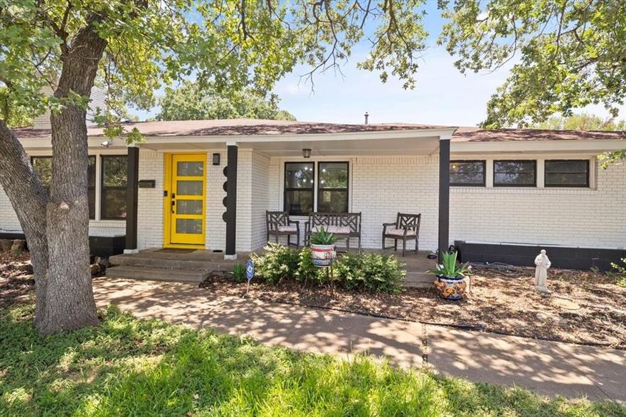 Mid-Century Modern Magic in Fort Worth! Welcome to 5900 Monterrey a stunning blend of classic mid-century charm and fresh, modern upgrades! This completely remodeled 3-bedroom, 2-bath beauty is full of designer touches from top to bottom. Step inside to warm hardwood floors and an open layout that’s perfect for everyday living or weekend entertaining. The updated kitchen will wow you with its quartz countertops, farmhouse sink with gold hardware, and soft-close cabinets that feel just as good as they look. The dining room features a stylish accent wall that adds character and charm. Enjoy cozy nights or game days in the spacious family room, complete with a wet bar for easy hosting. Both bathrooms have been updated with a fresh, clean look. The backyard is made for fun—spacious, private, and complete with its own outdoor volleyball court. The covered patio offers the perfect spot to relax, fire up the grill, or kick back and enjoy the Texas breeze. This home is a true standout mid-century modern meets modern luxury. Don’t miss your chance to make it yours! Roof to be replaced before closing!