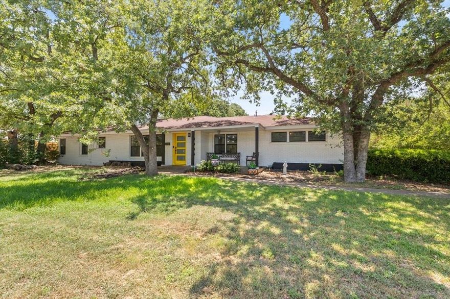 Mid-Century Modern Magic in Fort Worth! Welcome to 5900 Monterrey a stunning blend of classic mid-century charm and fresh, modern upgrades! This completely remodeled 3-bedroom, 2-bath beauty is full of designer touches from top to bottom. Step inside to warm hardwood floors and an open layout that’s perfect for everyday living or weekend entertaining. The updated kitchen will wow you with its quartz countertops, farmhouse sink with gold hardware, and soft-close cabinets that feel just as good as they look. The dining room features a stylish accent wall that adds character and charm. Enjoy cozy nights or game days in the spacious family room, complete with a wet bar for easy hosting. Both bathrooms have been updated with a fresh, clean look. The backyard is made for fun—spacious, private, and complete with its own outdoor volleyball court. The covered patio offers the perfect spot to relax, fire up the grill, or kick back and enjoy the Texas breeze. This home is a true standout mid-century modern meets modern luxury. Don’t miss your chance to make it yours! Roof to be replaced before closing!