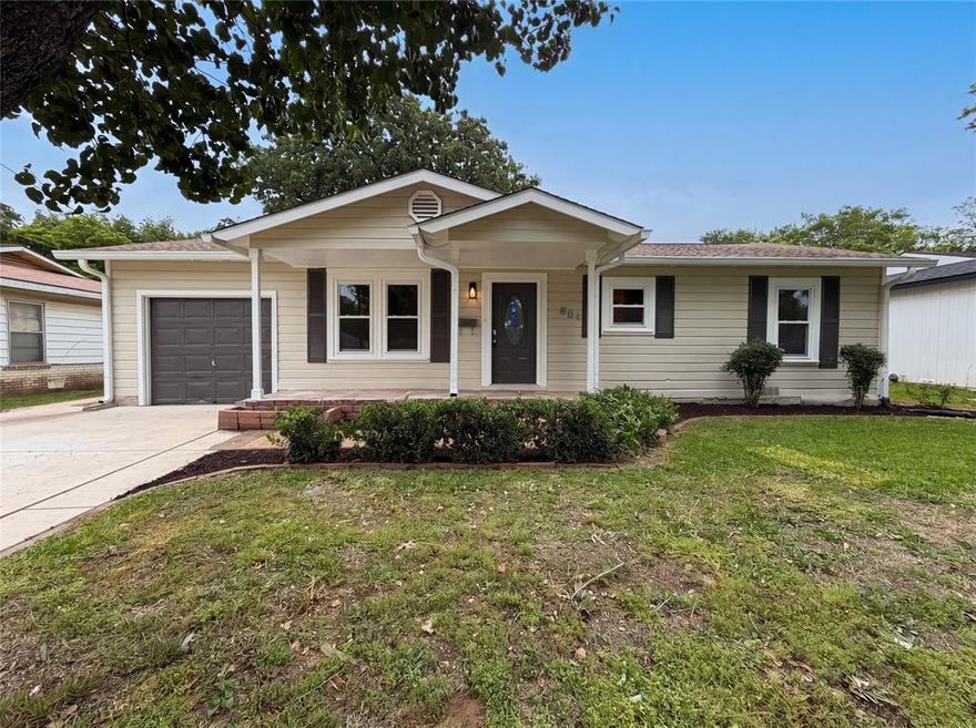 Check out 801 Cannon Dr, recently refreshed with fresh exterior paint, fresh interior paint, and partial flooring replacement throughout. The kitchen features an accent backsplash alongside all stainless steel appliances, complementing the primary bathroom's double sinks. An exterior deck extends to a fully fenced in backyard, which contains a convenient storage shed. This property provides modern updates and functional outdoor areas for everyday living. Home comes with a 100-Day Home Warranty and a 7-Day Home Test Drive to move in 7 days early for free