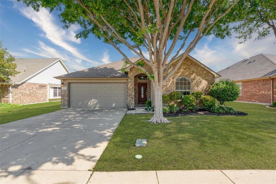 Welcome to this beautifully updated home in the highly sought-after Grand Heritage community! Backing up to a peaceful greenbelt, this home offers a level of privacy and natural beauty that feels more like a park than a neighborhood. Inside, you’ll love the fresh look and feel with NEW HVAC, NEW vinyl flooring, NEW carpet, and NEW interior paint throughout. The open-concept layout includes 3 spacious bedrooms and 2 full bathrooms, making it perfect for both everyday living and entertaining. The kitchen features granite countertops, stainless steel appliances, and a charming breakfast nook with a window seat. The wood-burning fireplace in the family room adds warmth and character, with windows overlooking the lush greenbelt. The primary suite offers a relaxing retreat with a separate shower, garden tub, and generous walk-in closet. You’ll also appreciate the water purifier and softener system already in place for added comfort and convenience. Step outside to enjoy a covered back porch and a backyard that’s hard to believe is part of a neighborhood, it’s quiet, private, and ideal for entertaining or unwinding. Grand Heritage offers incredible community amenities including a state-of-the-art clubhouse, resort-style pool, parks, scenic walking trails & playgrounds Located just minutes from Lake Lavon, shopping, and dining this is the lifestyle upgrade you’ve been waiting for. Don’t miss your chance, schedule your tour today!