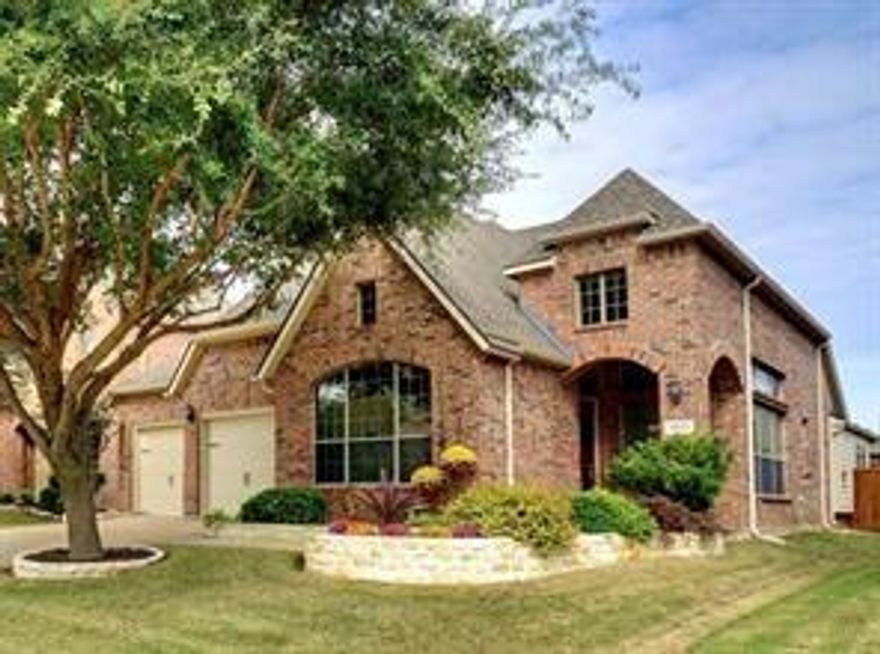 Move in ready.. FRISCO ISD, Sought after WEST PLANO location, mins to Hwy 121, North Dallas Tollway, and Legacy West, Walk to Sams, Home Depot, Stonebriar Mall and restaurants. Gorgeous natural light, spacious, 1 story functional floor plan. High ceilings, elegant custom trimmings. A chef's kitchen with granite counter tops, tumbled backsplash and warm maple cabinets, black appliances, walk in pantry. Nice to have butlers pantry or bar. Living, breakfast dining with window seats, and a formal dining area which could be used as an office. 3 bedrooms, and one with a custom accent walls, window seats and 2 FULL bathrooms. Gas log fireplace those curl up movie nights. Enjoy a front porch, with stone border landscape, a lovely backyard with cedar board on board privacy fence. Community amenities, include a pool, trails and playgrounds. TAR applications for 18 years and over, proof of income, and references.