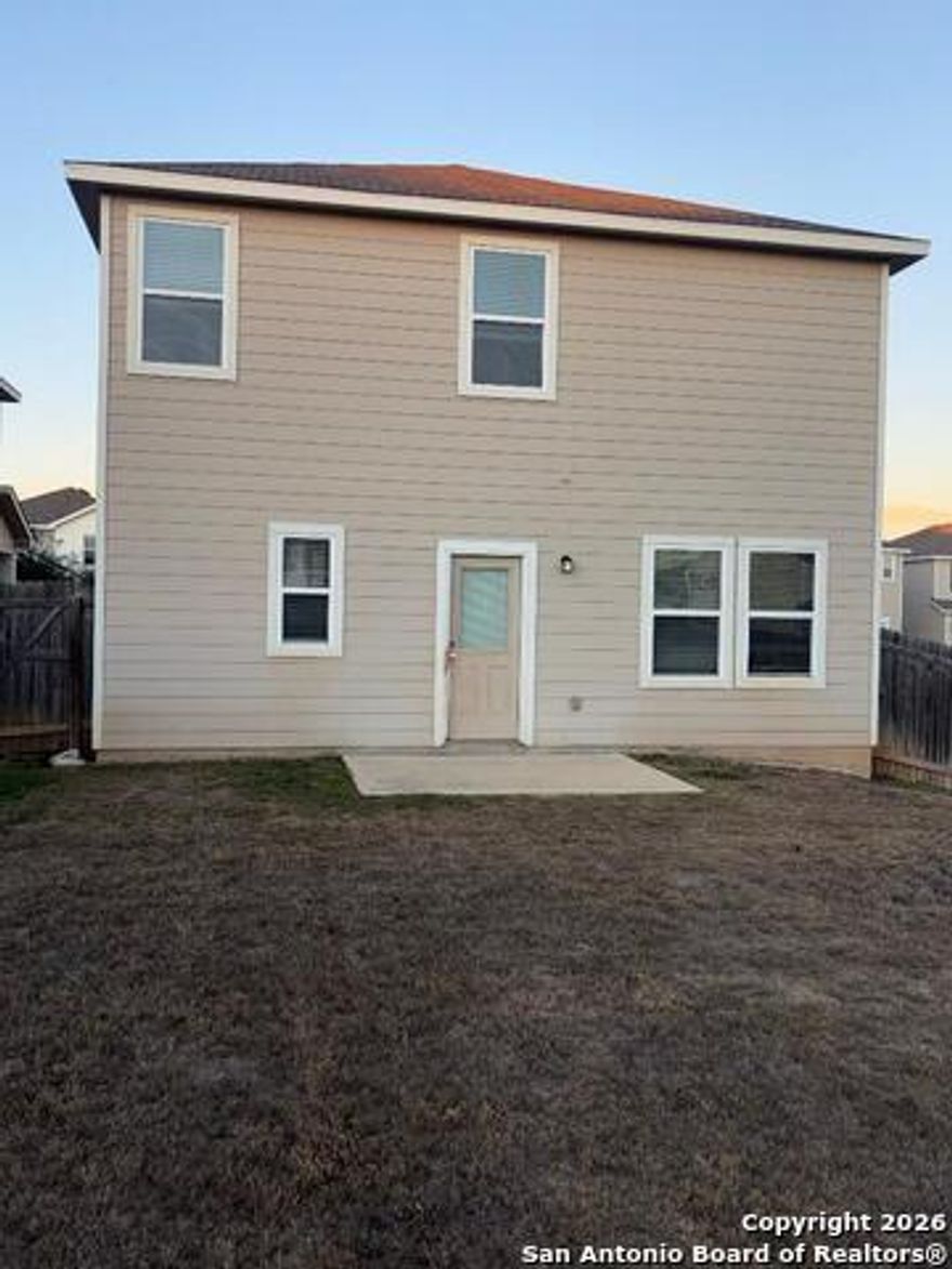 Located at the Trails of Culebra in Northwest San Antonio, the community offers a resort-style pool with a cabana and easy access to 1604 and151 Hwy, and minutes from popular attractions. This like-new home offers a 3-bedroom, 2.5-bath home built in 2021. Custom-built-in electric fireplace with TV stand and bookshelves. Open floor plan with a large family room opens to an eat-in kitchen. Granite Countertops, nice size pantry, and downstairs storage. Large primary room upstairs with a ceiling fan, a walk-in closet, and a full bath. Experience the perfect blend of style and functionality

HUDhome offers to be placed by agent only on hudhomestore.  For additional information HUD home listing 514-287466. All offers must be made on Hudhomestore only.