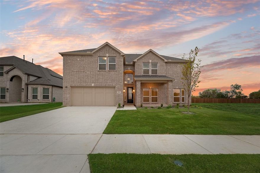 Experience luxury living in this stunning 6-bedroom home featuring two primary suites in the heart of Frisco, TX. Step inside to find a spacious, open-concept layout that’s perfect for a growing family. With 6 bedrooms, 7 bathrooms, and 4,380 sq. ft. of living space, this home is designed for comfort and style. The living room boasts soaring 20-foot vaulted ceilings, an electric fireplace, and a wall of windows that flood the space with natural light. The gourmet kitchen is equipped with stainless steel appliances, an oversized California island, and opens to a generous covered patio—ideal for everyday living and entertaining. Situated in highly sought-after Frisco, TX, this home offers easy access to FM 423, the Dallas North Tollway, Hwy 121, Hidden Cove Marina, and the premier shopping and dining of Legacy West. Discover the perfect blend of luxury, convenience, and modern living.