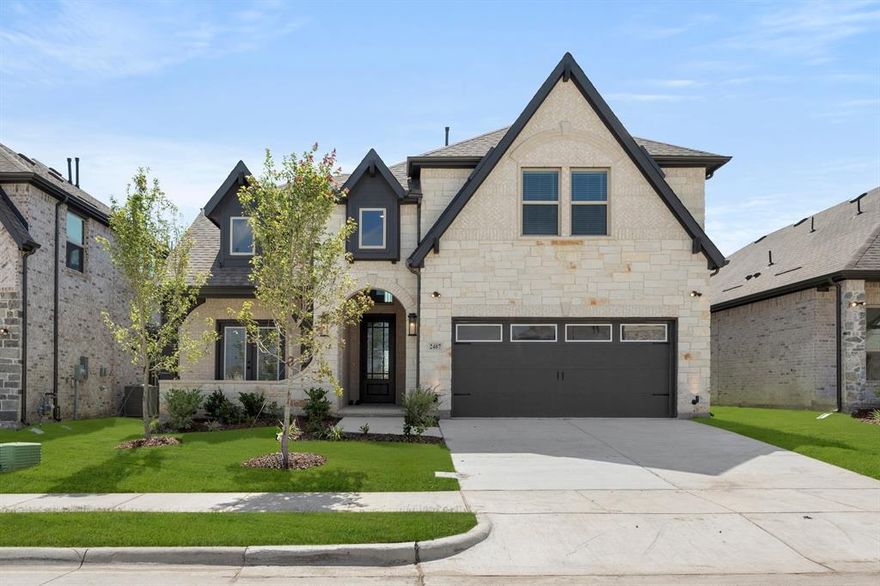 MLS# 20853229 - Built by First Texas Homes - Ready Now! ~ Stunning residence showcases an open-concept design where the gourmet kitchen flows seamlessly into a dramatic family room with soaring two-story ceilings. The chef's kitchen impresses with a spacious island, quartz countertops, walk-in pantry, and cabinets that extend to the ceiling. Abundant natural light floods the interior, and a dedicated study provides a tranquil work space. This thoughtfully designed home delivers both luxury and functionality for modern living.