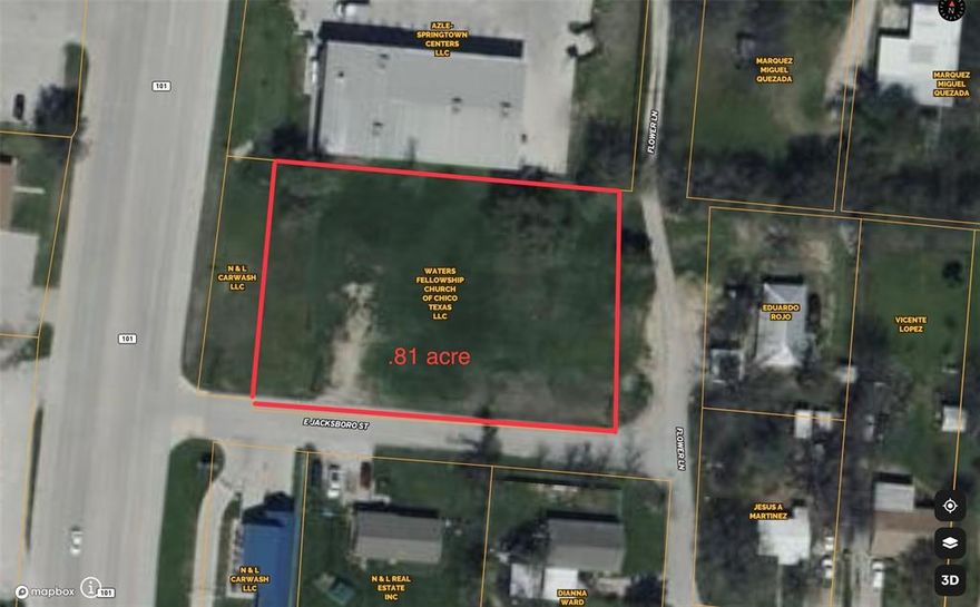 . 81 acre Commercial lot just waiting on you to build. Great location.    Come to the City of Chico and enjoy the country atmosphere.  Call to look today!!