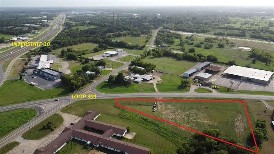 Prime Commercial Land – Ready for Development!

Situated in a highly desirable location just off Interstate 30, this 1.92-acre parcel offers unparalleled visibility and road frontage, perfect for a variety of commercial uses. Zoned Light Commercial and completely cleared, this lot is ready to build on, providing a fantastic opportunity for retail, office space, gas station or service-based businesses looking for a strategic position.

This property is minutes from downtown Sulphur Springs, inside city limits, and benefits from the ongoing road expansion and growth in the area. The site is conveniently located 94 miles from DFW and just 100 miles from Texarkana, making it ideal for businesses with regional reach. With high traffic visibility and easy access to major highways, this is a prime location for those looking to invest in the growing commercial landscape of Sulphur Springs.

Whether you are looking to develop a new business location or invest in a highly visible property, this lot offers significant potential. Don’t miss out on a chance to secure a strategic, high-traffic site for your next commercial venture.

This lot is an exceptional opportunity to capitalize on the growth and development of Sulphur Springs.