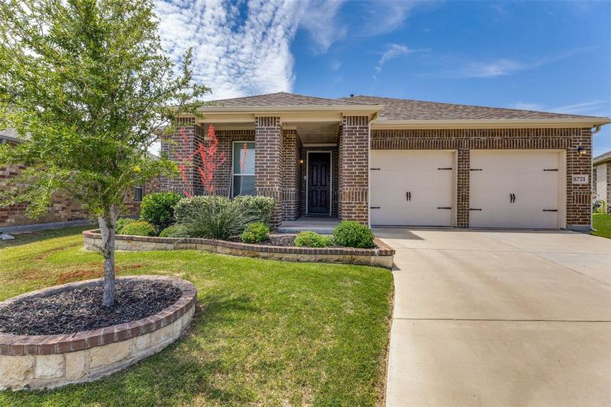 Pleased to present this remarkable, newer construction home. The property features four bedrooms and two bathrooms, boasting an open concept design that seamlessly connects the living room and kitchen. Durable and stylish faux-wood tile flooring adorns the main living areas, while the kitchen showcases exquisite quartz countertops, a stainless steel gas cooktop, elegant cabinetry, and a convenient walk-in pantry. The flowing floor plan extends effortlessly to an inviting outdoor space, including a covered patio with an additional concrete pad. A negotiable swim tub is also included. The well-maintained residence is situated on a cul-de-sac style lot, and boasts a spacious primary bedroom and bath.