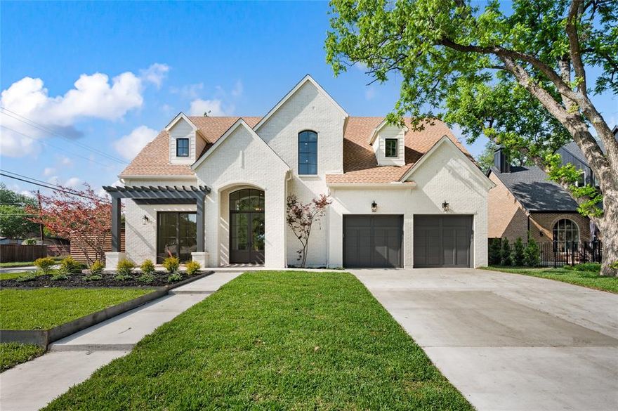 Welcome to this stunning 4,343 sq ft new construction home in the highly sought-after Reservation neighborhood of Richardson where thoughtful design meets modern luxury. The home’s crisp architectural lines and inviting curb appeal set the tone for what’s inside. Step through the front door into a light-filled interior featuring a highly efficient and functional layout, designed to elevate both everyday living and entertaining.
At the heart of the home, the chef’s kitchen is a true showpiece. Outfitted with a full 30 inch refrigerator and separate 30 inch freezer, and a 48 inch dual fuel range, this space offers both style and performance. A built-in dishwasher is complemented by an additional drawer dishwasher tucked conveniently in the pantry perfect for seamless hosting. The oversized island, abundant cabinetry, and refined finishes reflect the home’s exceptional attention to detail. Practicality meets innovation with a dedicated costco door providing direct access from the garage to the pantry making unloading groceries effortless. Every inch of this home has been carefully considered for convenience and livability. The spacious primary suite offers a private retreat, highlighted by operate vanities with linen storage a soaking tub with a walk in shower. The primary closet offers custom storage that includes a stackable washer and dryer for ultimate ease. Secondary spaces are equally well-appointed, ensuring comfort and flexibility for family or guests. Energy efficiency is top-tier with full foam insulation, helping maintain comfort year-round while keeping utility costs in check. Step outside to a generously sized backyard with lush grass ideal for entertaining, play, or simply enjoying the outdoors. Blending high-end features, smart design, and everyday functionality, this home delivers an exceptional living experience in one of Richardson’s most desirable neighborhoods.