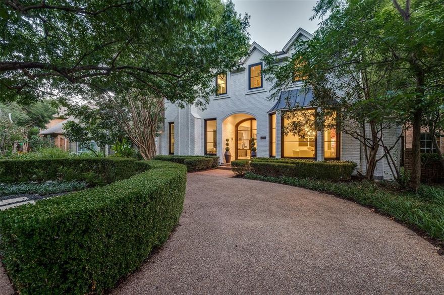 Welcome to 3449 Potomac Avenue, nestled in the heart of renowned Highland Park, Texas!This stunning 5-bedroom, 6-bathroom residence combines timeless Texas charm with refined luxury. Ideally situated near Mockingbird and Hillcrest, it offers easy highway access while enjoying the tranquility of a quiet, tree-lined street.Step through the elegant glass front door and into 4,832 square feet of thoughtfully designed living space featuring soaring ceilings, rich oak hardwood floors, and expansive paneled windows that fill the home with natural light. The main level includes two spacious living areas, a formal dining room, and a chef’s kitchen outfitted with Calacatta Quartz countertops, premium appliances, an oversized island, and a cozy breakfast nook. A well-placed laundry room adds convenience.Upstairs, you’ll find three generously sized bedrooms, each with its own en-suite bathroom, along with a luxurious primary suite that features a custom office or sitting room, dual vanities, two separate water closets, and his-and-her walk-in closets. A private guest suite is located in the rear wing of the home—perfect for visitors or extended stays—with its own separate entrance for maximum privacy.The exterior is equally impressive with vibrant designer touches, low-maintenance landscaping, a sparkling pool and hot tub, outdoor kitchen, and a circular driveway. This home is truly one-of-a-kind—don’t miss your opportunity to make it yours!