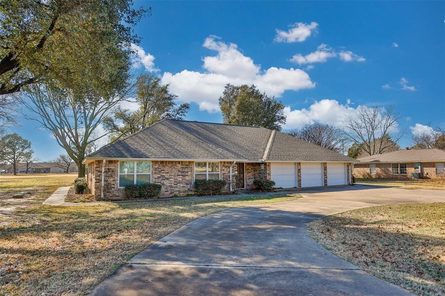 Completely Updated Golf Course Home! This stunning, fully renovated golf course home offers modern luxury and an unbeatable location. Featuring an open-concept design, the spacious living area flows seamlessly into a kitchen to die for, boasting all-new cabinets, gleaming granite countertops, high-end appliances, and stylish finishes. Every detail has been thoughtfully updated, including new windows, flooring, fixtures, and fresh paint throughout. The expansive primary suite is a true retreat, with a spa-like bath and a private walkout to a covered patio overlooking a pristine double golf course lot overlooking the #11 green. A three-car garage provides ample space, complete with an extra storage room, perfect for a workshop or home office. The circular driveway adds convenience and curb appeal, all within walking distance to the Pro Shop. Don’t miss this rare opportunity to own a move-in-ready golf course home with every modern upgrade!