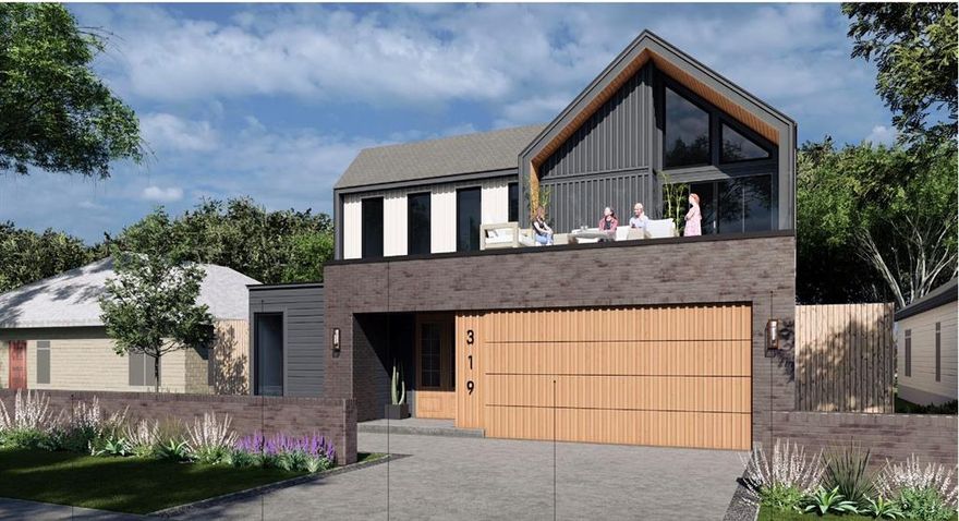 PROPOSED CONSTRUCTION Modern Luxury Meets Urban Green Living. Experience the next level of modern design in this stunning new construction home, ideally located in the heart of Dallas just steps from Halperin Park. With sleek, minimalist architecture, bold vertical lines, and a mix of dark brick and warm wood tones, this home is the perfect fusion of style and substance. This two-story residence offers an open-concept layout with oversized windows that fill the interior with natural light. A spacious rooftop terrace provides the perfect space for entertaining or relaxing under the stars, while the dramatic vaulted ceiling in the primary suite adds a sense of volume and elegance. Every detail is thoughtfully crafted to balance luxury with everyday comfort.  Located in a revitalizing neighborhood just minutes from downtown Dallas, the home offers convenient access to I-45, Deep Ellum, and Fair Park. Enjoy morning walks through tree-lined streets, bike rides to local eateries, and weekend visits to the nearby Opal Lee Trail and Halperin Park, a growing green space known for outdoor recreation and community events.  Don’t miss the opportunity to own a one-of-a-kind custom home in one of Dallas’ most exciting and fast-growing areas.