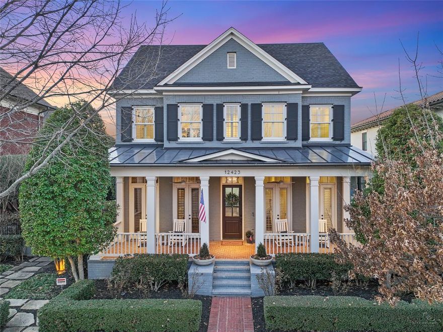 ONE OF KIND.  PLAZA SERIES HOME. with ELEVATOR!!!!! Colonial Revival with strong Southern traditional influences this beautifully upgraded home blends modern design with thoughtful functionality inside and out. The kitchen is a chef’s dream with an apron-front sink, new faucet and lighting, updated hood, WOLF gas cooktop, double ovens, microwave, ASKO dishwasher, and SUBZERO refrigerator. In the dining room, custom built-in cabinetry and a statement light fixture elevate the space. Even the garage delivers—complete with a utility sink & GLADIATOR slat wall storage system for ultimate organization. This is not a cosmetic refresh. It’s a fully upgraded, move-in-ready home with intentional improvements that truly set it apart. Virtual Tour has IGUIDE with floor plan and over 80 photos check it out. From the Architect series windows and plantation shutters to the custom the laundry room expanded and upgraded with new tile and a custom closet system for maximum organization this home as it all. Upstairs, a custom bourbon lounge with cabinetry and dedicated lighting adds a sophisticated touch. The media room features new carpet, updated light fixtures, and a custom platform for the ultimate viewing experience. The upstairs bathroom showcases a new granite countertop, sink, and updated tub shower hardware. Major mechanical peace of mind comes with a downstairs AC and furnace replacement in 2025.The heart of the home has been completely reimagined. The family room now features a sleek fireplace, custom media wall, new mantle, and updated ceiling fan.  Impressive features and tons of custom UPGRADES throughout. The backyard has been enhanced with an expanded side patio, low-maintenance turf, and clean landscaping rock accents—creating a polished, private outdoor retreat perfect for entertaining or relaxing.  Inside, no detail has been overlooked.