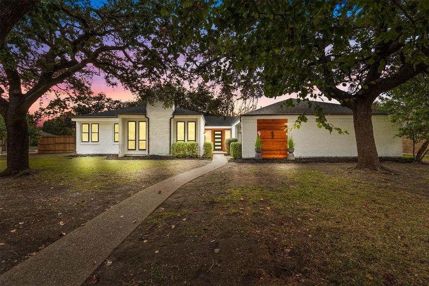 SELLER IS OFFERING UP TO $6,888 TOWARDS BUYER'S CLOSING COST OR OTHER HOME RELATED EXPENSE FOR ACCEPTABLE OFFER IN DECEMBER. Welcome to 1 Spring Valley Ct, a 4 bedroom 3 full bath home nestled in quiet cul de sac. Set on a .32 ac lot this residence offers designed living spaces. The custom woodwork on the front exterior enhances the home's curb appeal. Step inside through the new front door to discover a remodeled interior, complete 2025. The chef's kitchen boasts newly painted white cabinets, new SS appliances including 36” electric range, microwave+dishwasher. Create culinary delights on the stunning quartz countertops and enjoy your beverages at separate dry bar. The kitchen is adorned with a skylight+ modern chandelier, cabinets with LED under lights+soft-close hinges+black gold hardware. The primary suite is a luxurious retreat, featuring a spa-inspired en-suite bath, freestanding black matte tub, floor to ceiling shower tiles, quartz countertops+double sink vanity. The bathroom is completed with dual showers +gold rainfall showerheads+digital temp reader and LED lit shower niches. The expansive walk-in closet system+bay windows enhance the primary bedroom's allure. 3 bedrooms offer versatile options for guests, home office, or game room. 2 additional full baths feature accent shower tiles+rainfall showerheads and LED lit niches. The living room+ dining area provide ample space for entertaining. The Living space features a fireplace with marble like accent wall. Flex space with built-in desk serves as ideal home office retreat. Upgrades include NEW roof+gutters, HVAC 2017+2023, fence, doors, landscaping, fresh paint inside +out, LVP floors, recessed lights+chandelier, remodeled kitchen+baths 2025, USB outlets, ceiling fans, accent walls+many more. A Private backyard oasis with new turf+tile patio. Extended driveway leads to 2-car garage. Located near major Hwys, Huffines Park+Duck Creek Golf Course, offering easy access to outdoor recreation.OPEN DEC 6 11a-1p